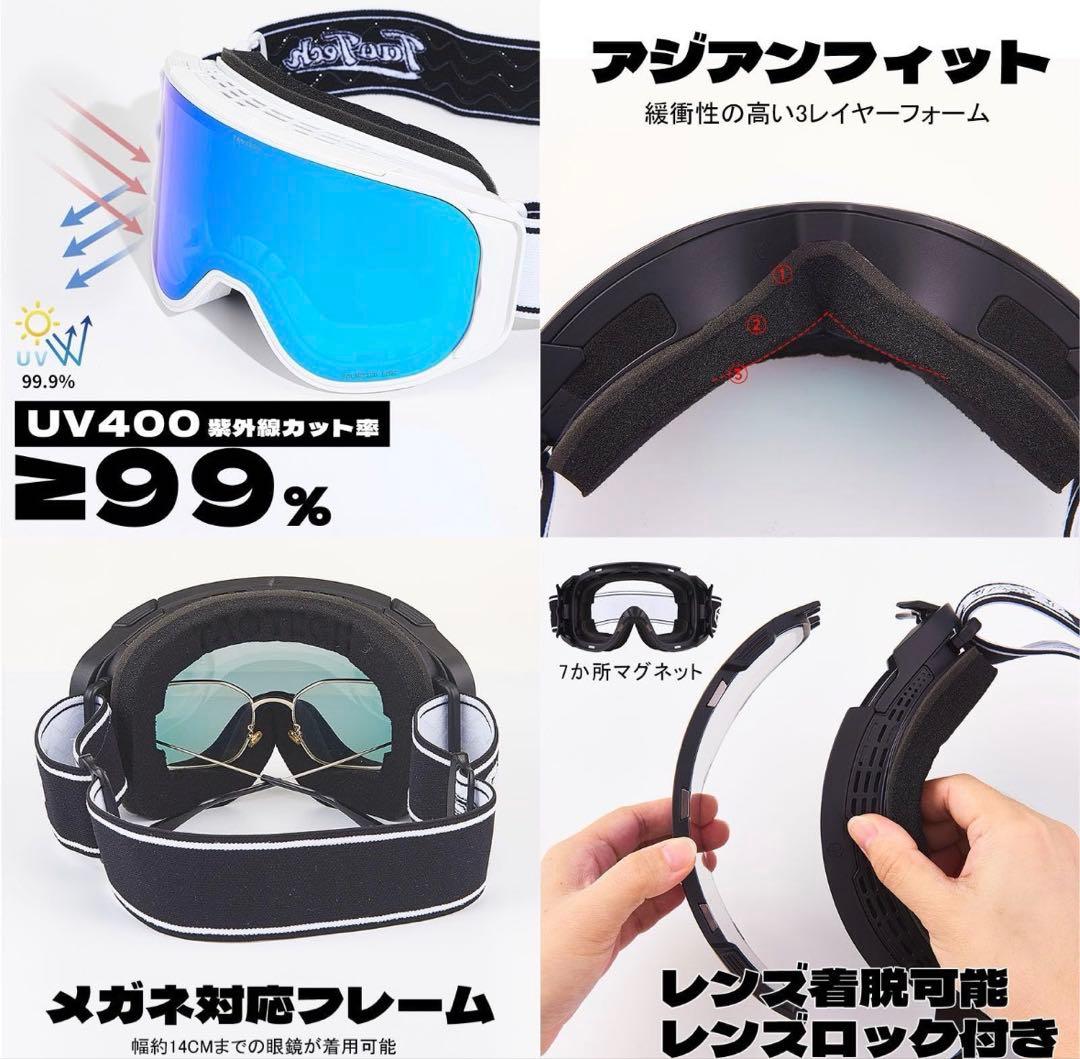taotech レンズロックゴーグル　紫