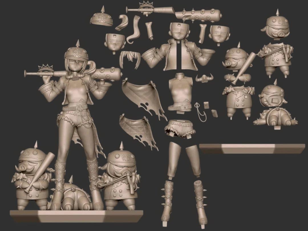 ルーシー　1/7　22ｃｍ　ゼンレスゾーンゼロ ゼンゼロ ガレキ 未塗装未組立