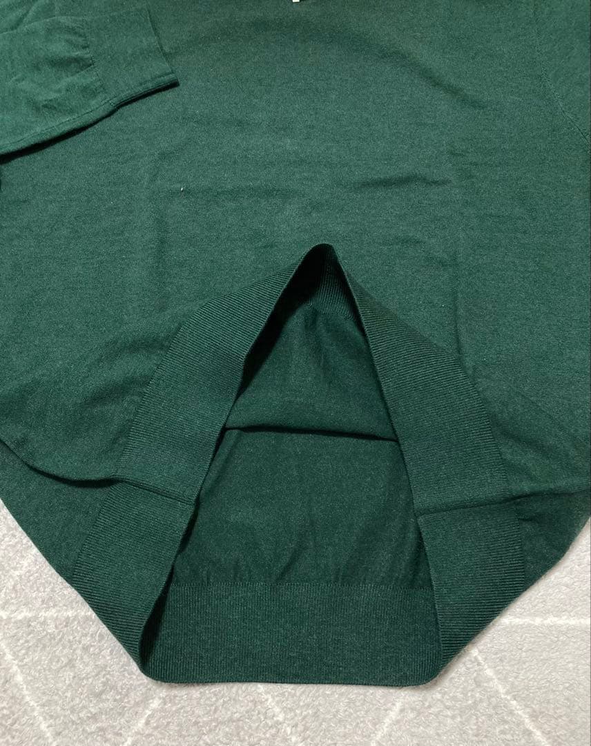 新品 パーリーゲイツ ジャックバニー ロゴハイネックニット(4)サイズM/緑
