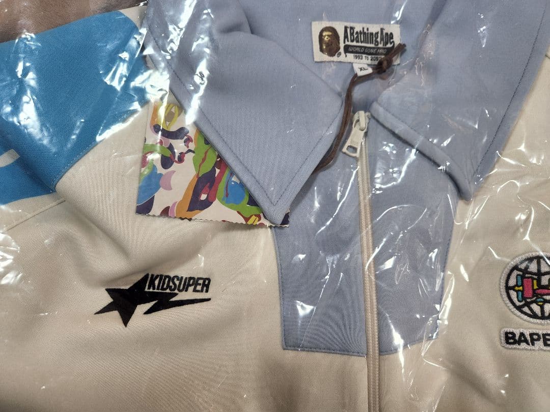 レディースウェア BAPE KIDSUPER PATCHWORK TRACK JACKET