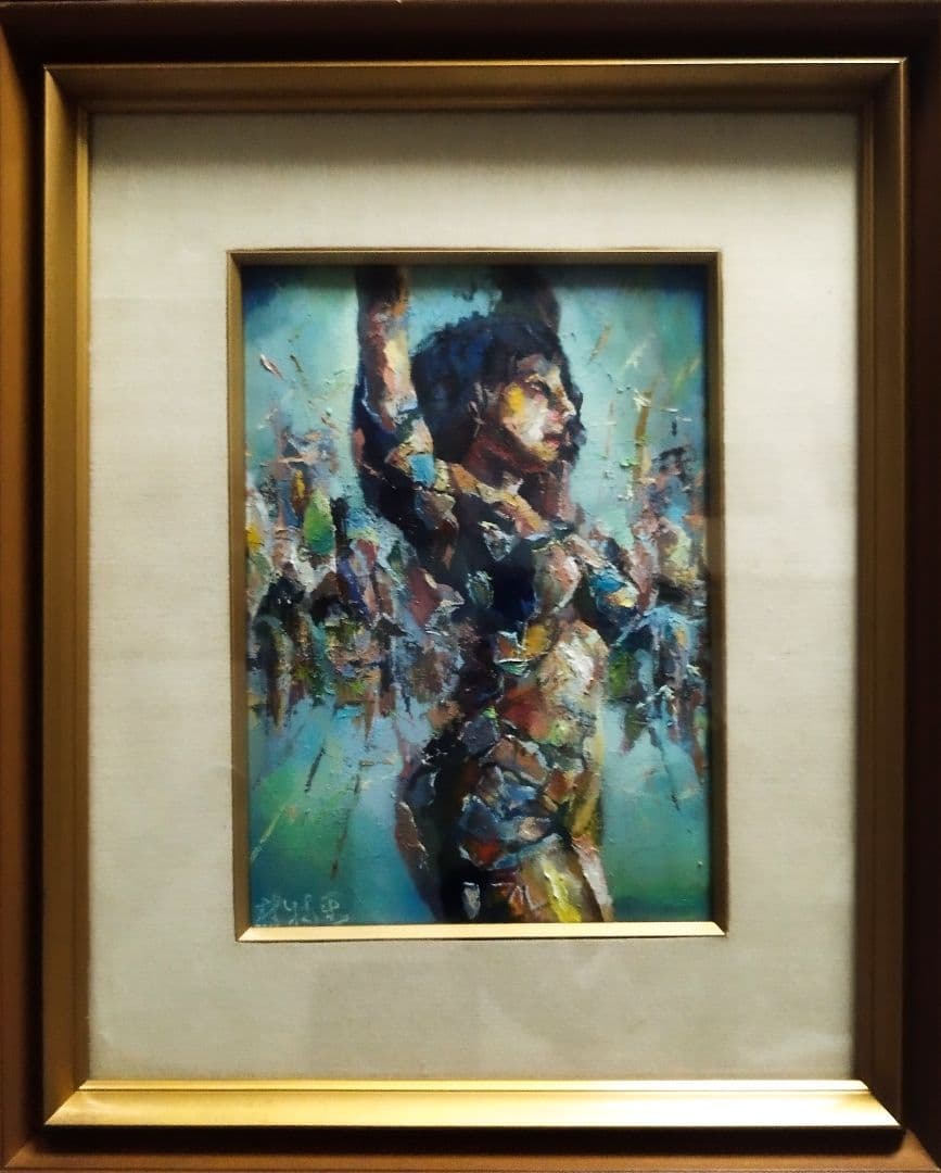 『無常光響』 F4 油彩画 原画 一点物 インテリア 開運 幸運アート