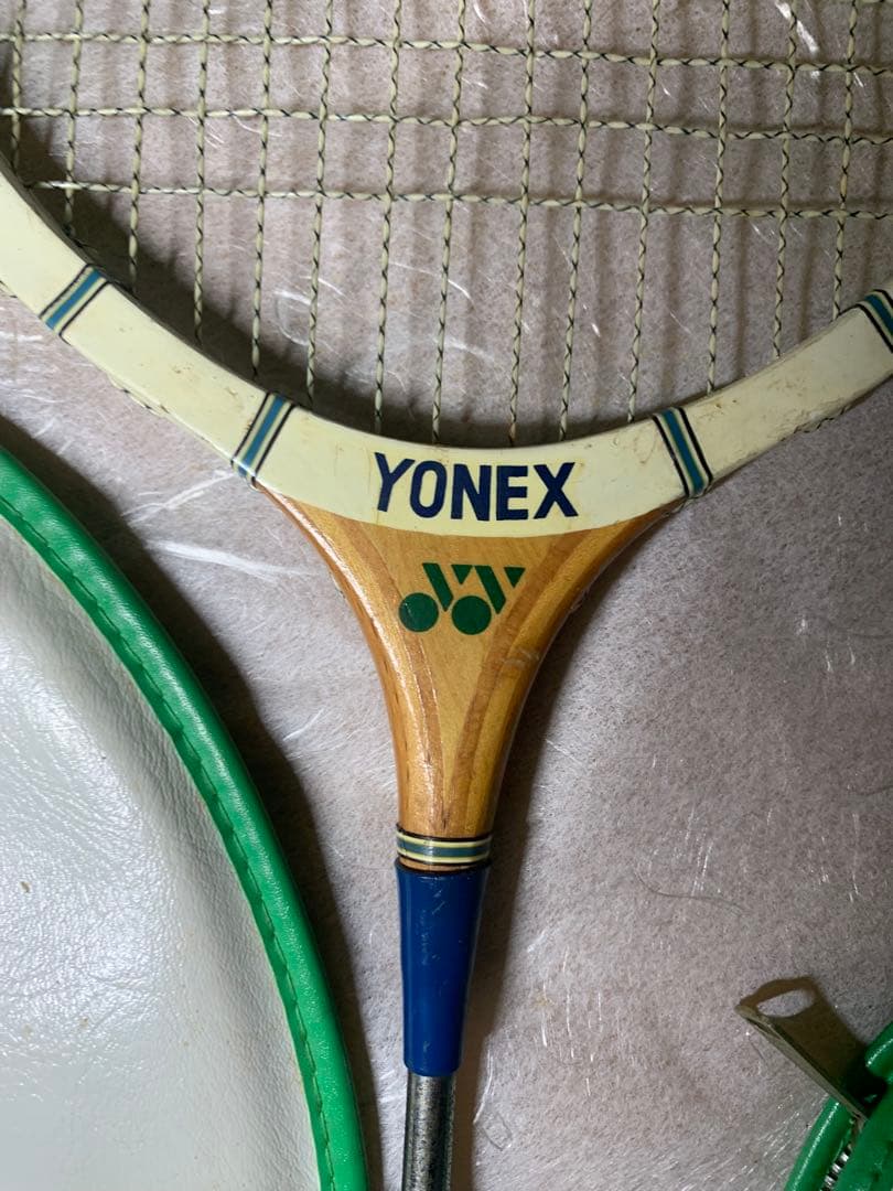 【昭和レトロ】 YONEX ヨネックス 木製 バドミントンラケット 2本セット