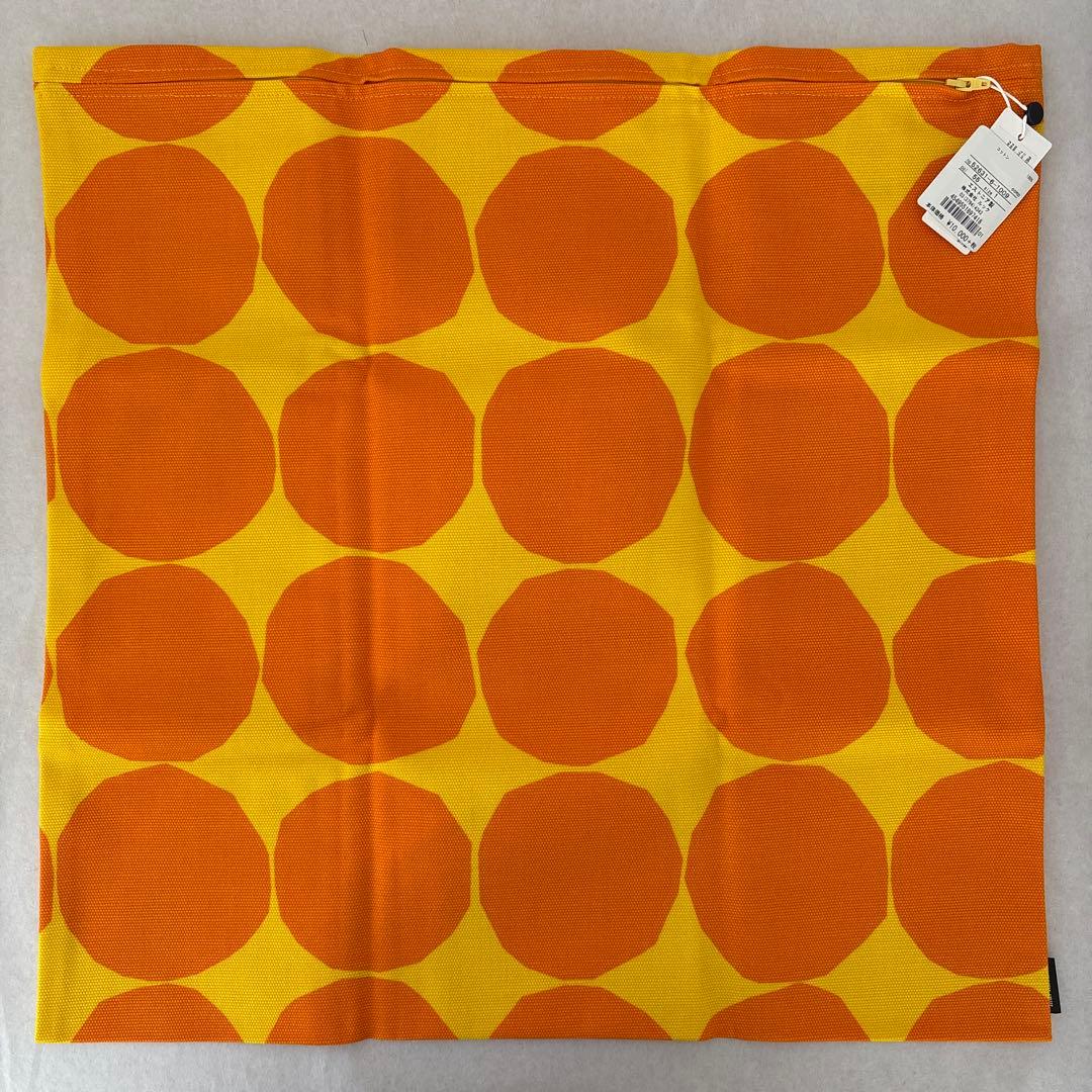 クッションカバー オレンジ イエロー マリメッコ marimekko 1点