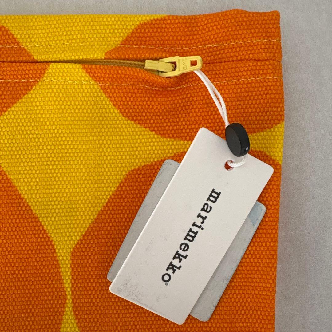 クッションカバー オレンジ イエロー マリメッコ marimekko 1点