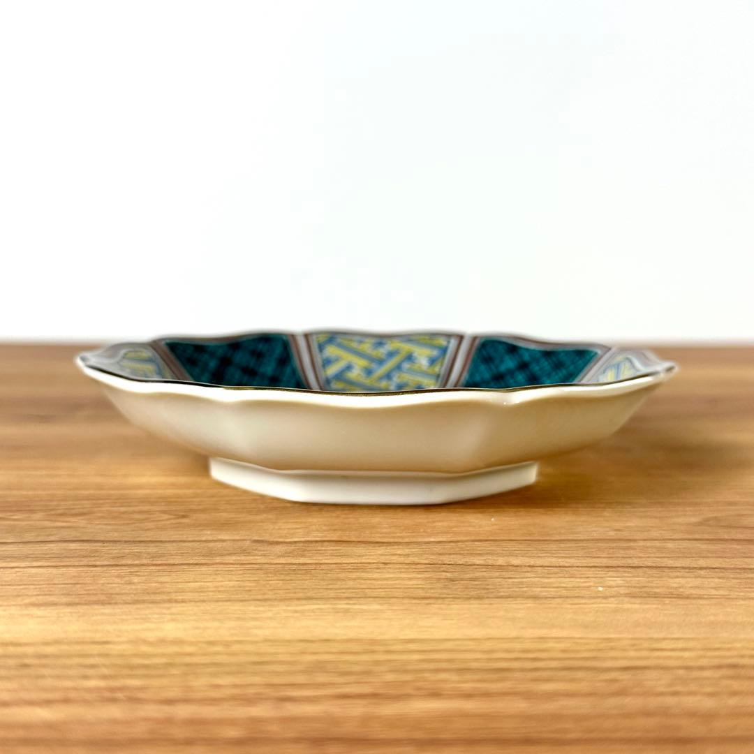 九谷焼　新品　4.2号皿揃　花鳥絵変り　小皿　5枚