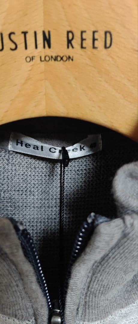 Heal Creek アーガイルベスト　48 Ｌ グレー　黒　新品　27500円