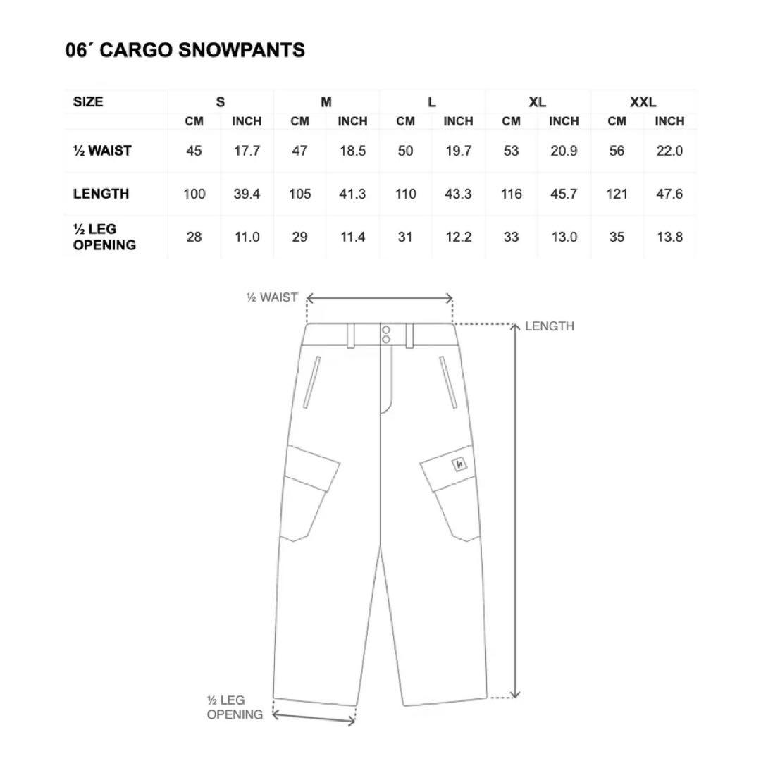 スキー harlautapparel CARGO PANT RHINO GREY