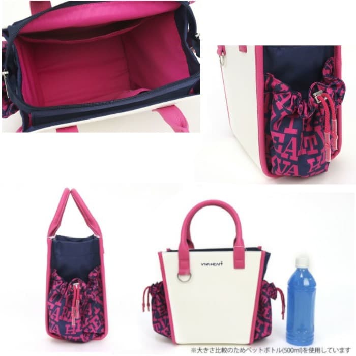新品 VIVA HEART ビバハート ゴルフ ボストンバッグ WH