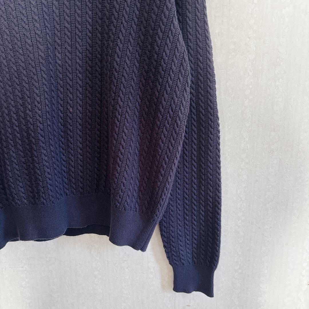 【美品】POLO GOLF RALPH LAUREN コットン ケーブルニット