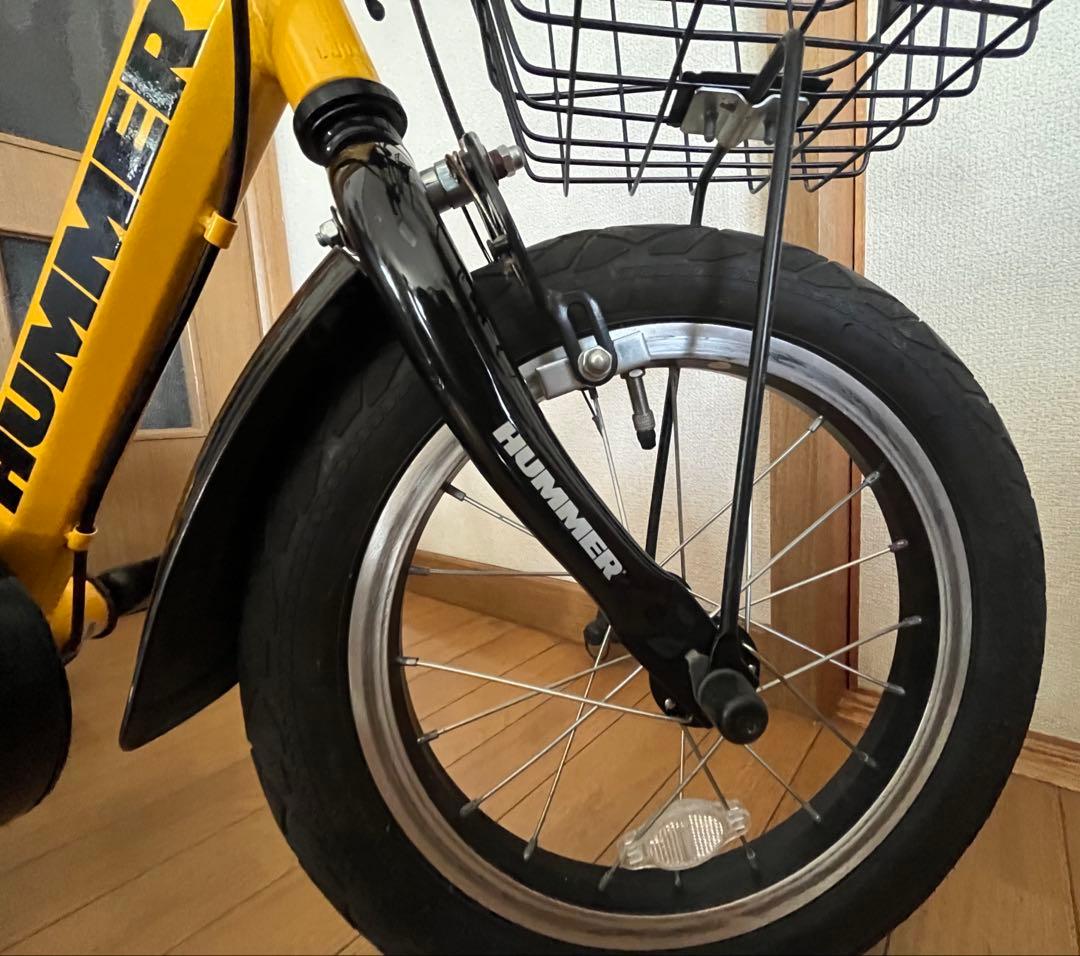 HUMMER ハマー　子ども自転車　14インチ　折りたたみ補助輪付き