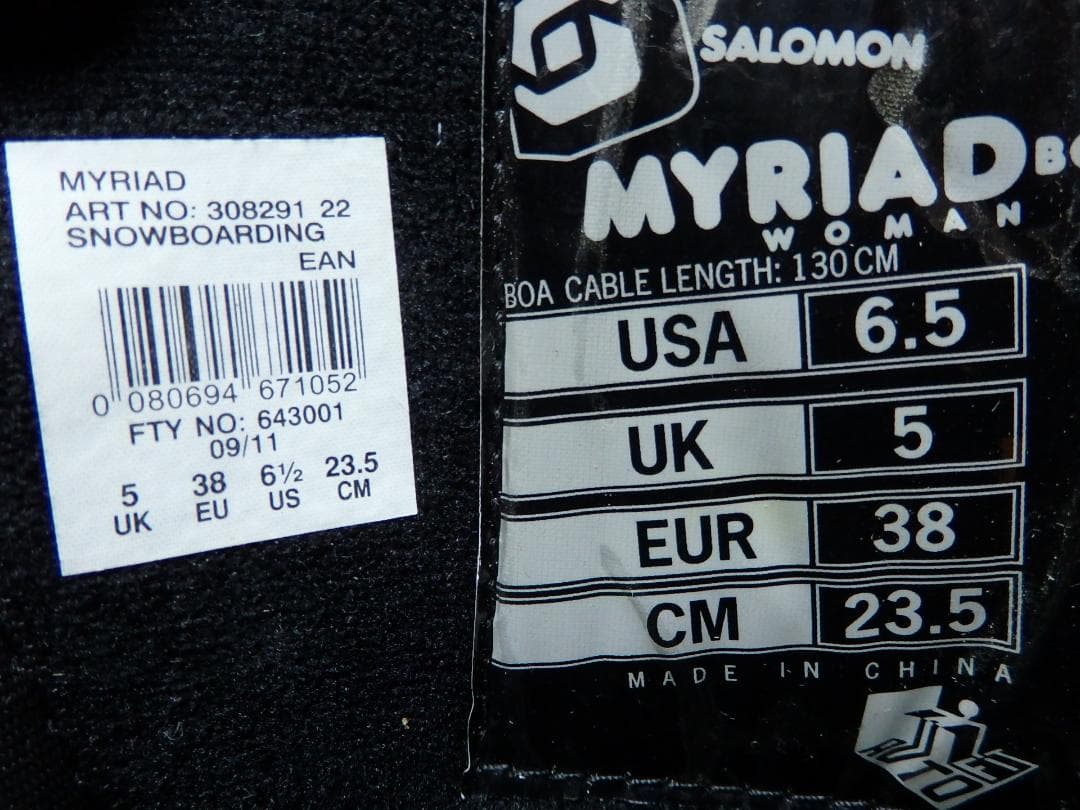 スノーボード SALOMON -MYRIAD BOA-