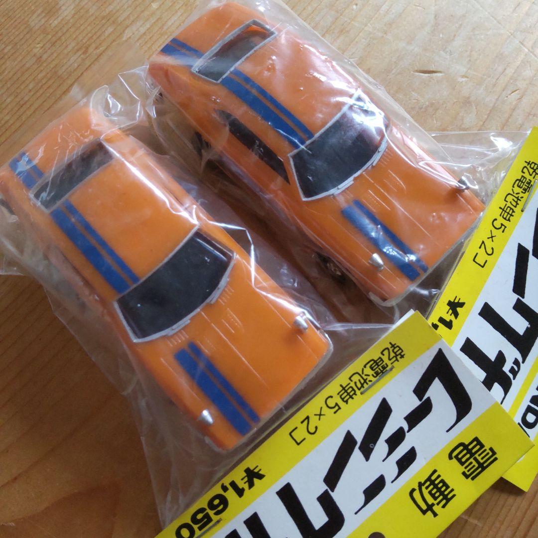 昭和レトロ BANDAI ミニカー 6台セット 赤 黄 オレンジ 新品未使用