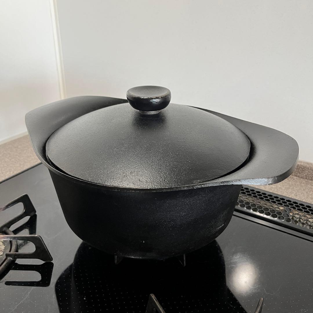 柳宗理　南部鉄器シリーズ　深型鍋　オーブン　キャンプ