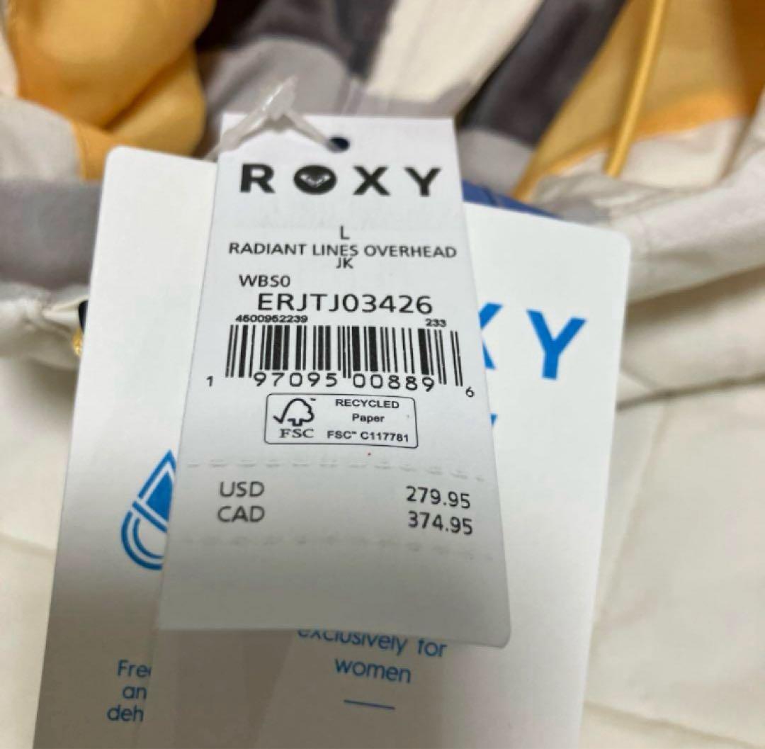 送料無料 新品 ROXY RADIANT LINES OVERHEAD XL Y