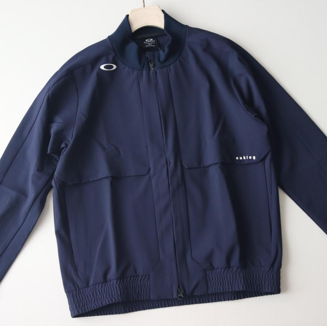 新品【オークリー】春夏 ELEVATE RIBジャケット ブルゾン 紺 XL