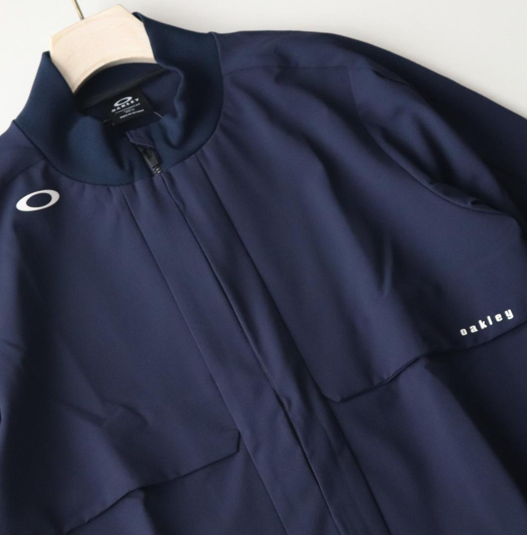 新品【オークリー】春夏 ELEVATE RIBジャケット ブルゾン 紺 XL