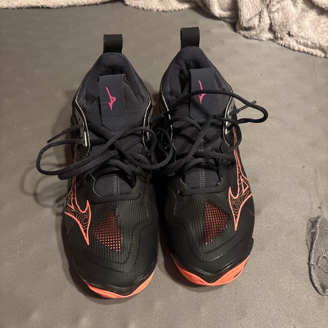 Mizuno バレーボールシューズ ブラック/オレンジ