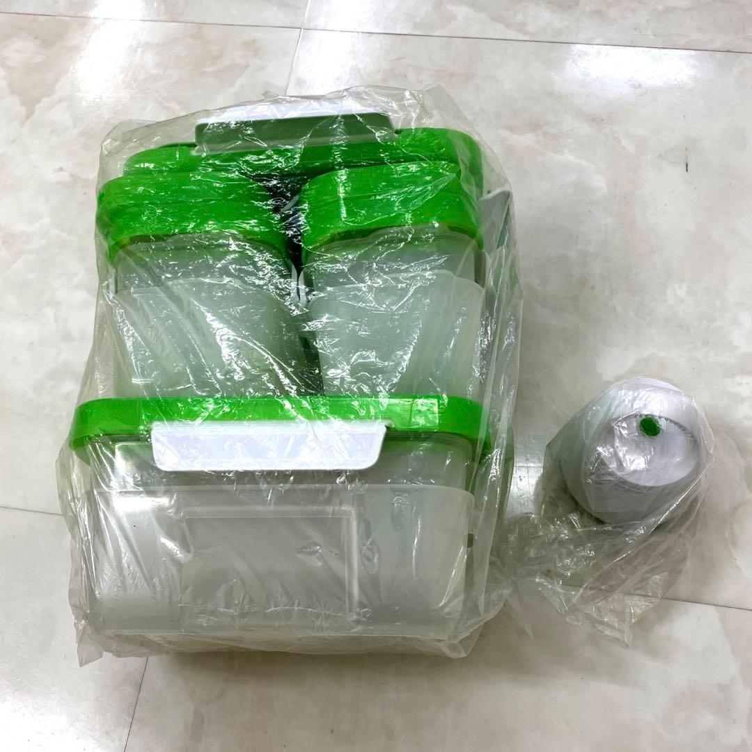 新品　フォーサ 角型真空コンテナ 大中6個 真空器セット　ショップジャパン