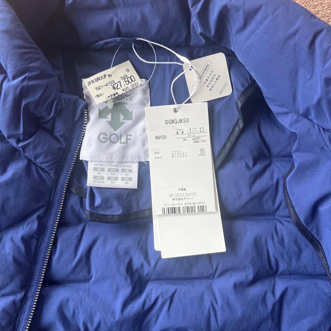 DESCENTE GOLF ネイビー ベスト 中わた　DOWJK50