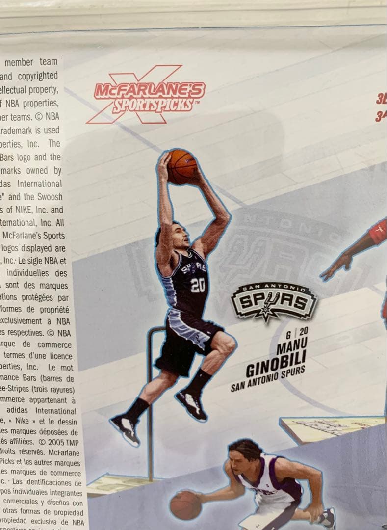 Mcfarlane マクファーレン NBAフィギュア マヌ・ジノビリ