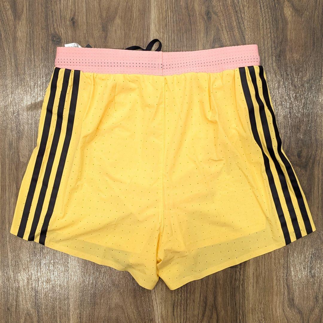 ■adidas ADIZERO Pro Elite Promo ショーツ 黄S■