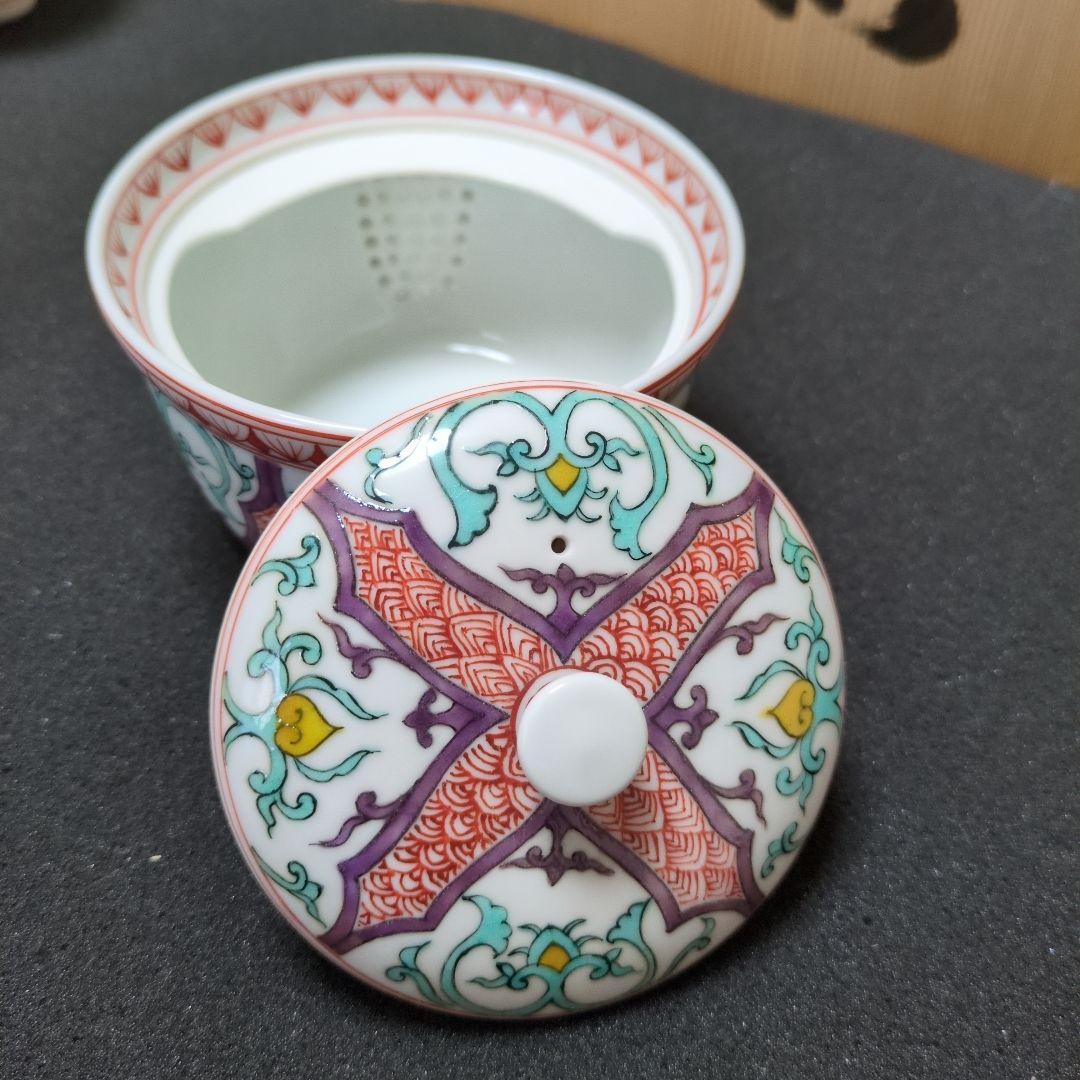 御室焼 和善作 煎茶器セット日本の陶芸 茶碗と急須セット