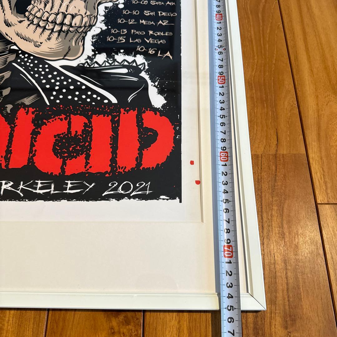RANCID シルクスクリーンポスター　メンバーサイン入り