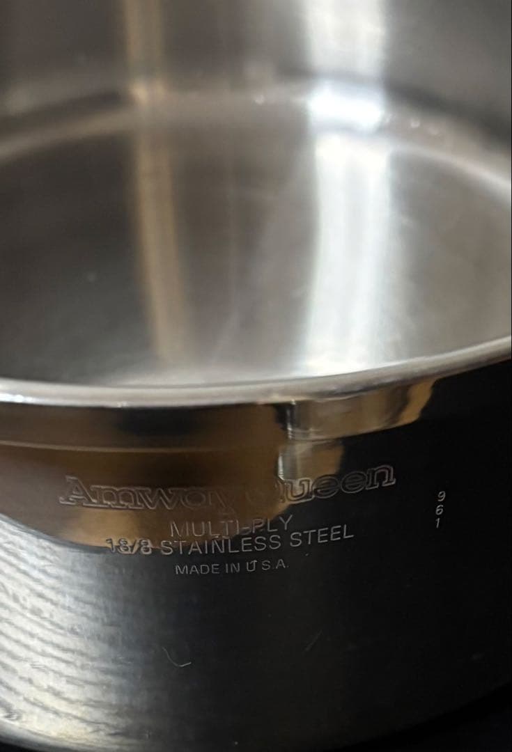 【中古品】アムウェイ　Amway Queen 大ソースパン 旧型　ガス・IH対応