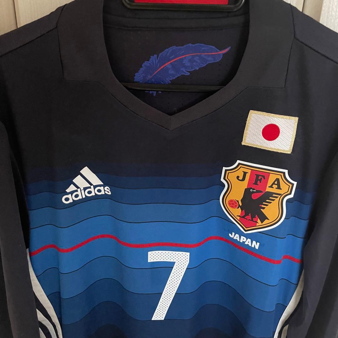 日本代表2016年柏木陽介　サッカーユニフォーム　長袖　adidas