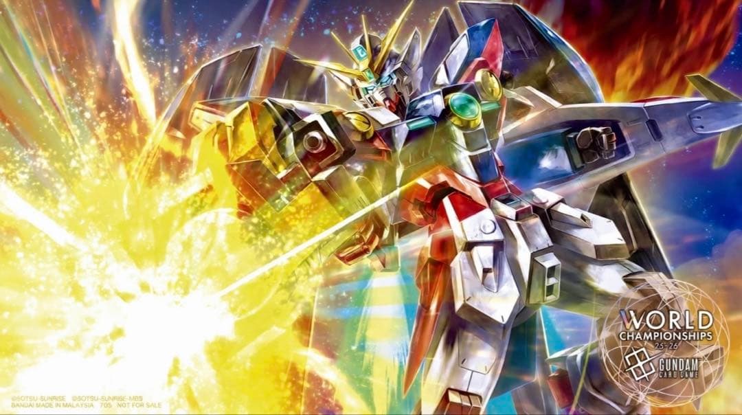 ガンダムカードゲームWCS25-26エリア予選大会 優勝トロフィー&プレイマット