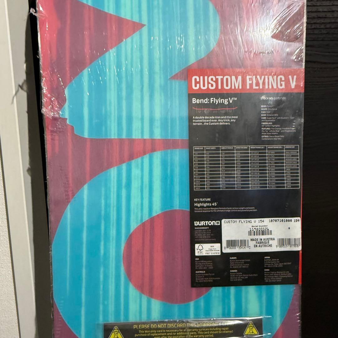 Burton バートン　CUSTOM カスタム FLYING V 154cm
