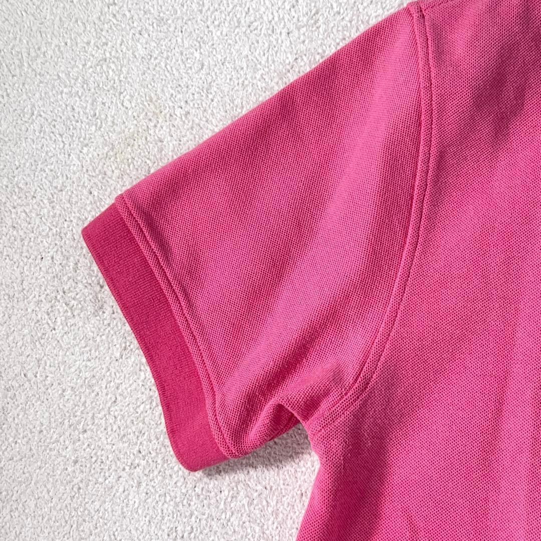 【MARK&LONA】ゴルフポロシャツ スカルワッペン ロゴボタン レディースM