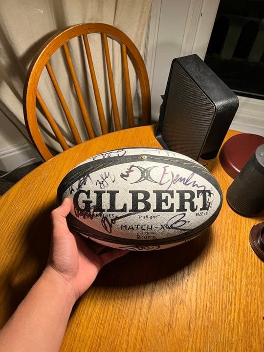 激レア！マニア必須 Cardiff Blues チームサイン入り試合球