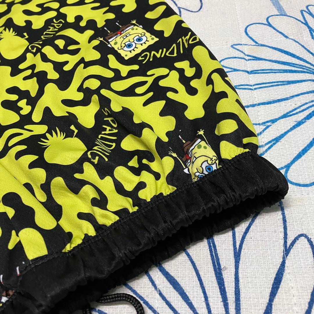 【希少】SPALDING スポンジボブ コラボ　総柄　バスパン　ハーフパンツ