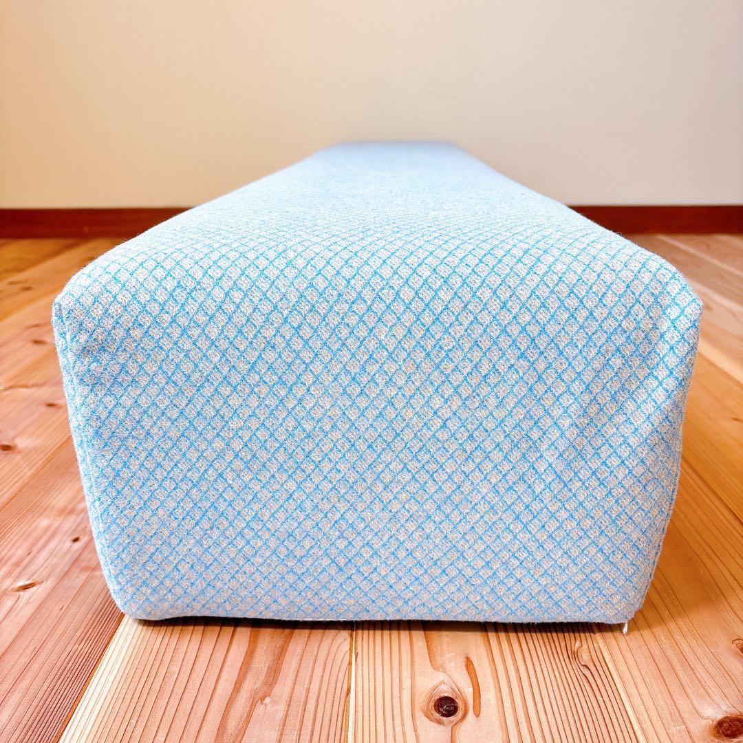 【良品】 ACTUS アクタス キューブスツール STOOL 水色×グレー