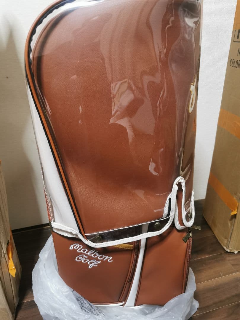 マルボンゴルフmalbon golf マルボン キャディバッグブラウン新品