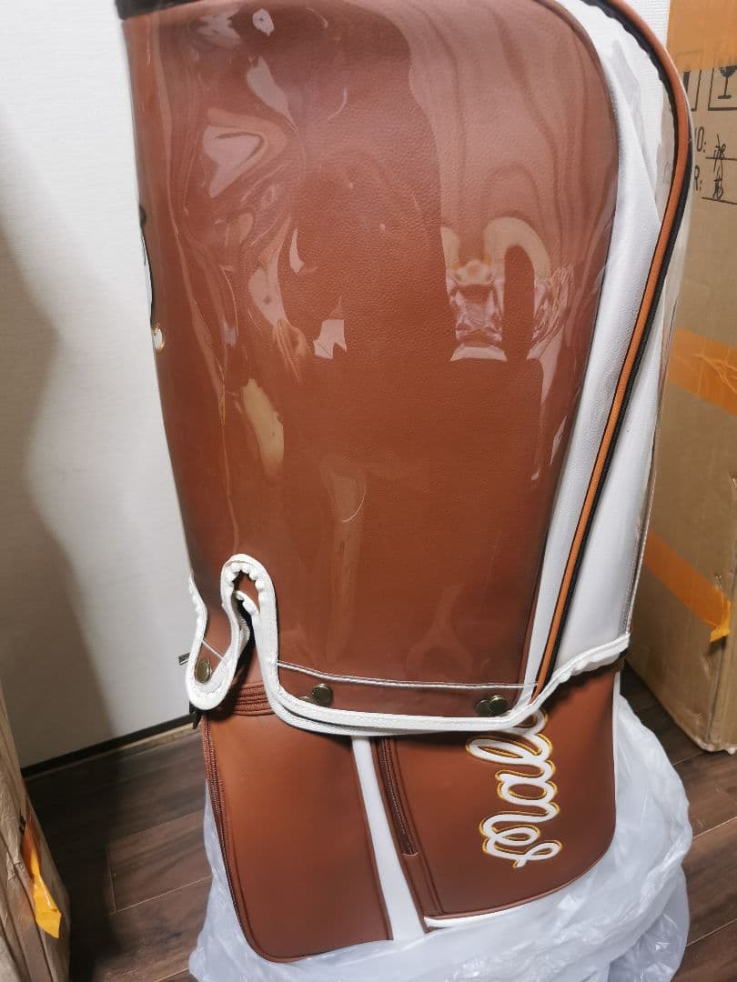 マルボンゴルフmalbon golf マルボン キャディバッグブラウン新品