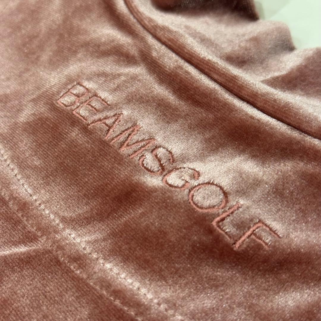 【美品】BEAMS GOLF ビームスゴルフ ベロア モックネック 長袖