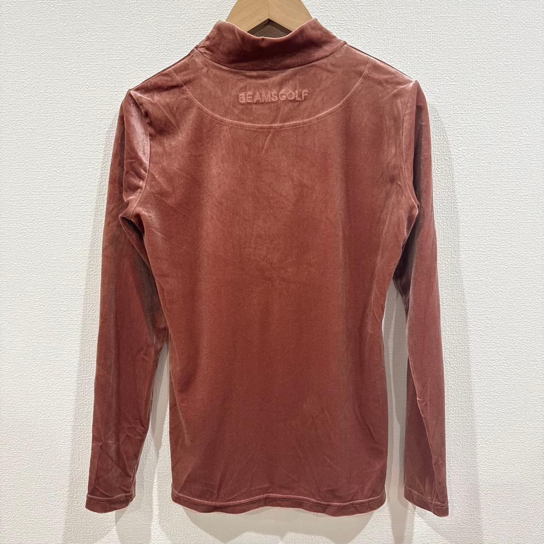 【美品】BEAMS GOLF ビームスゴルフ ベロア モックネック 長袖