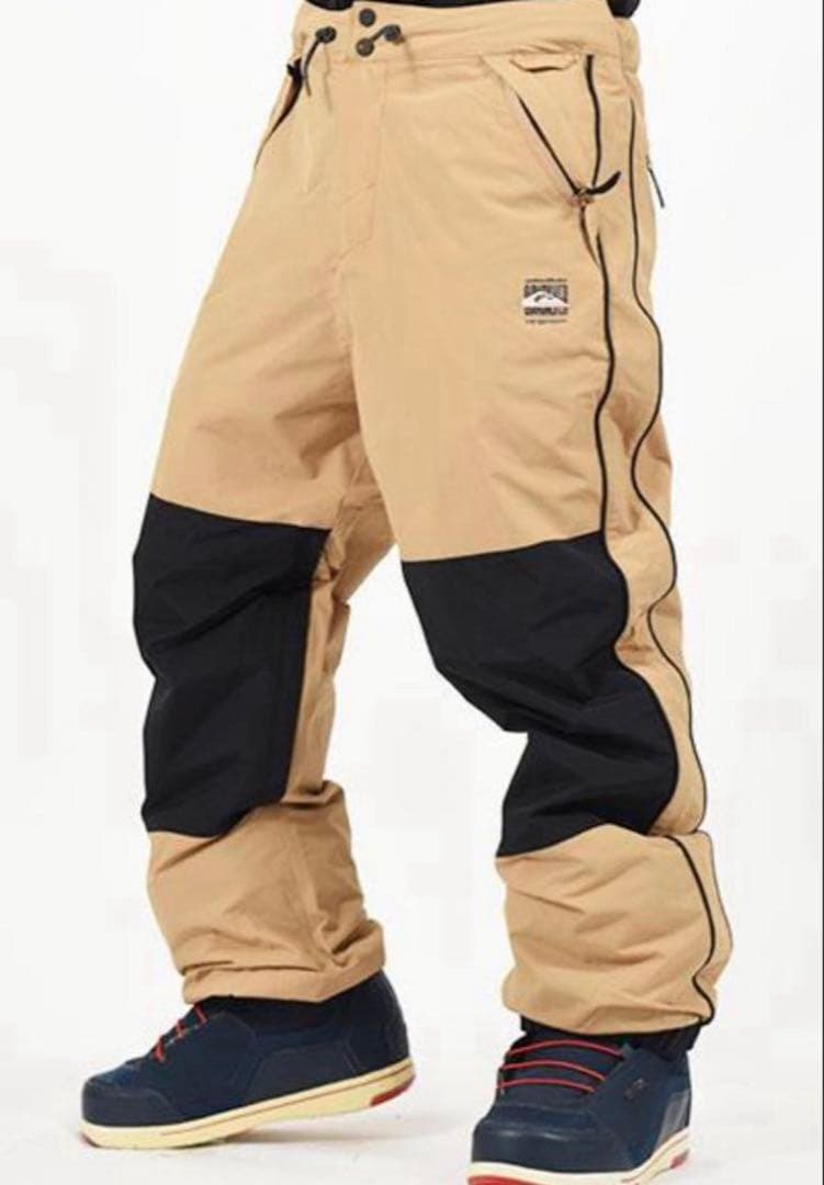 クイックシルバー　スノーボードウェアパンツ　L ベージュ