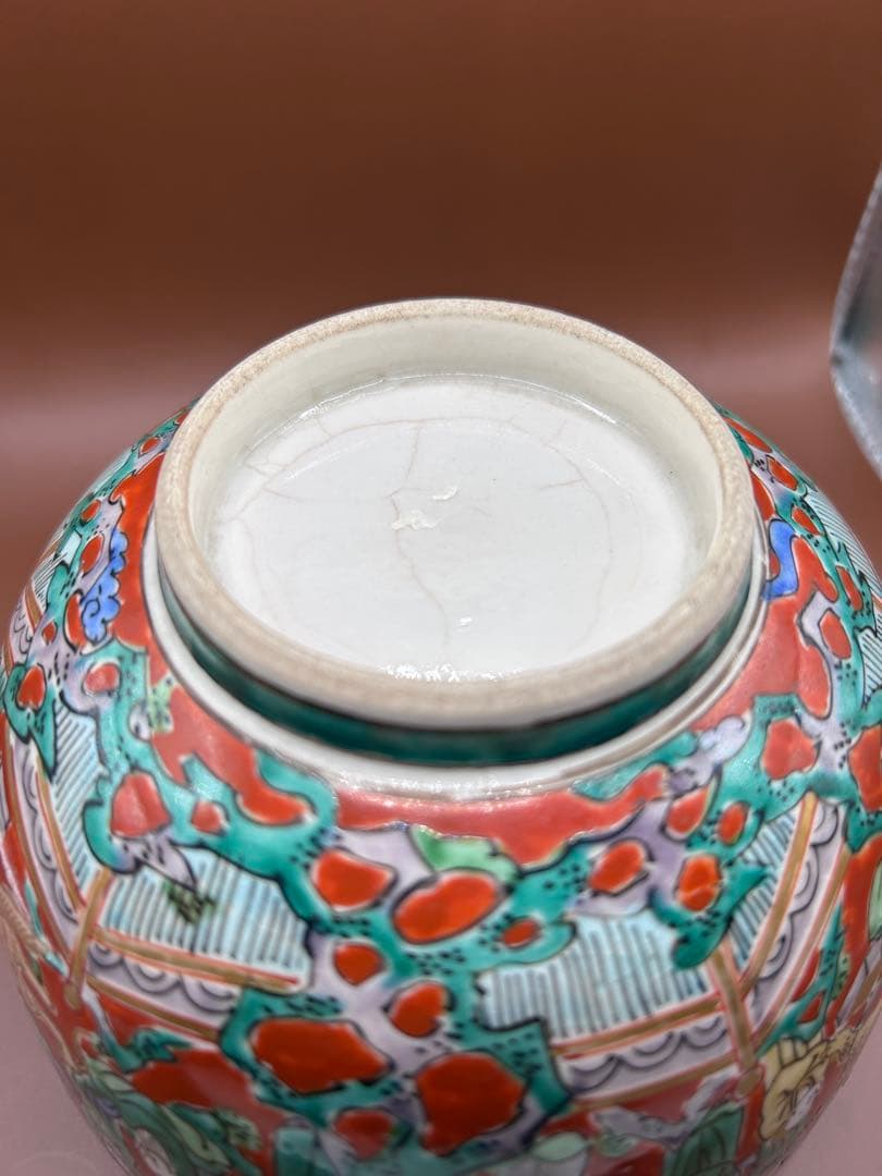 中国美術 五百羅漢図 色絵大鉢 直径15cm 緻密細工 飾壺 縁起物