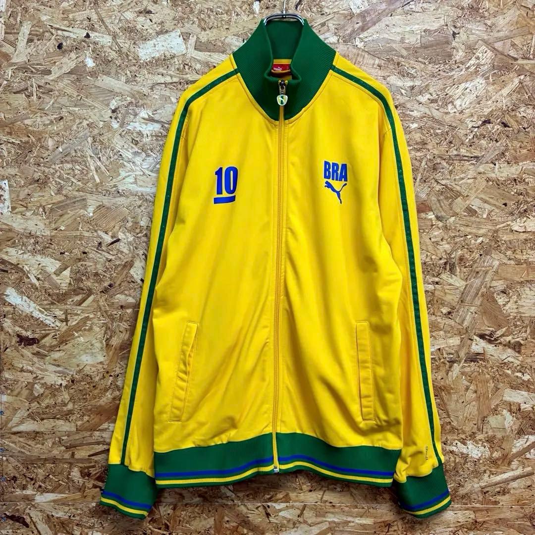 ★PUMA★ブラジル代表★トラックジャケット★10番★サイズXL★黄×緑★