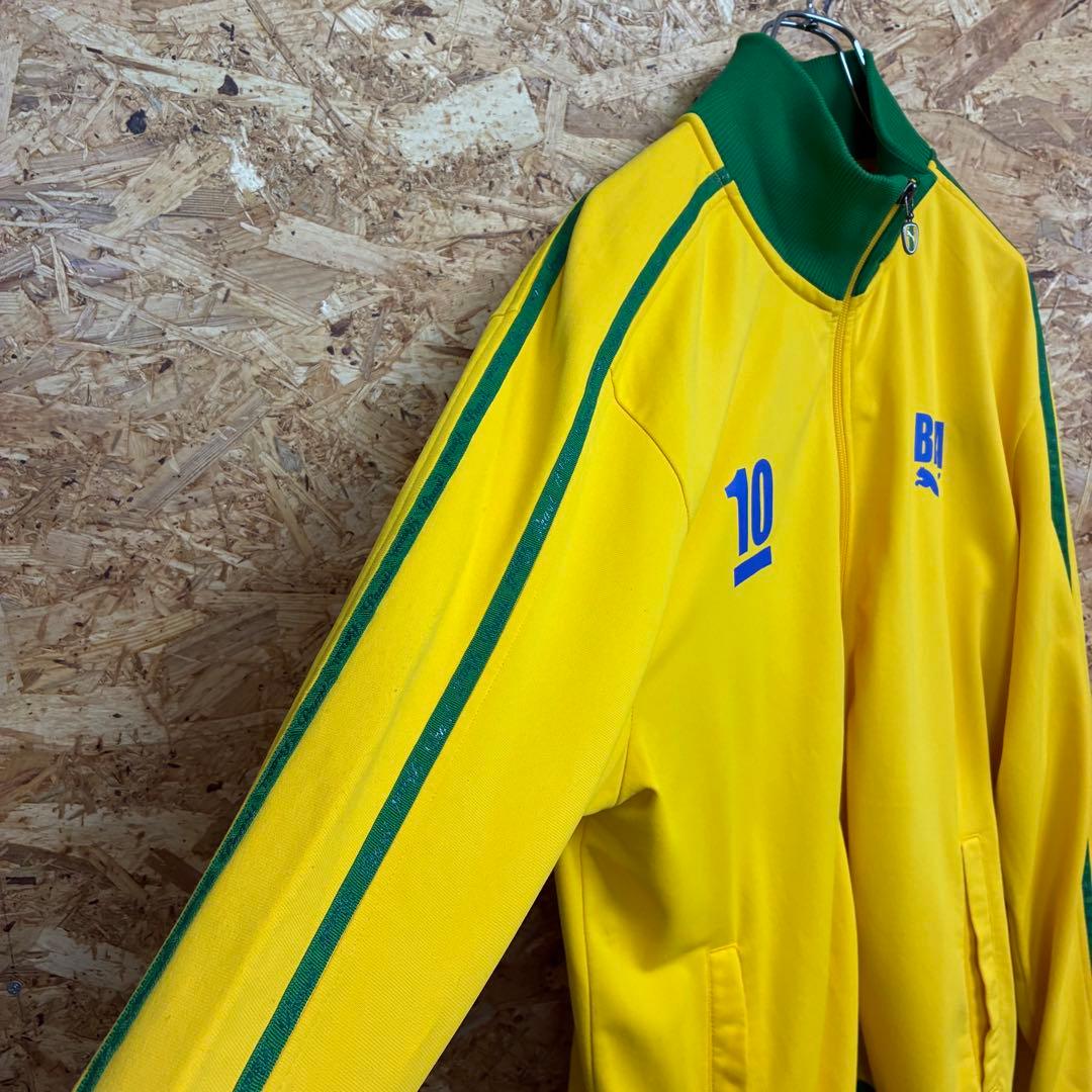 ★PUMA★ブラジル代表★トラックジャケット★10番★サイズXL★黄×緑★