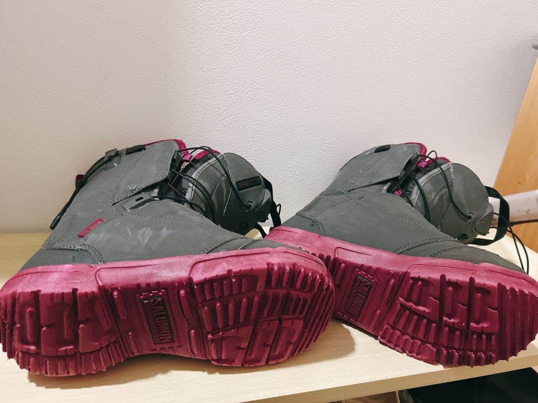 美品 Salomon Pearl スノーボードブーツ 23cm グレー/ピンク