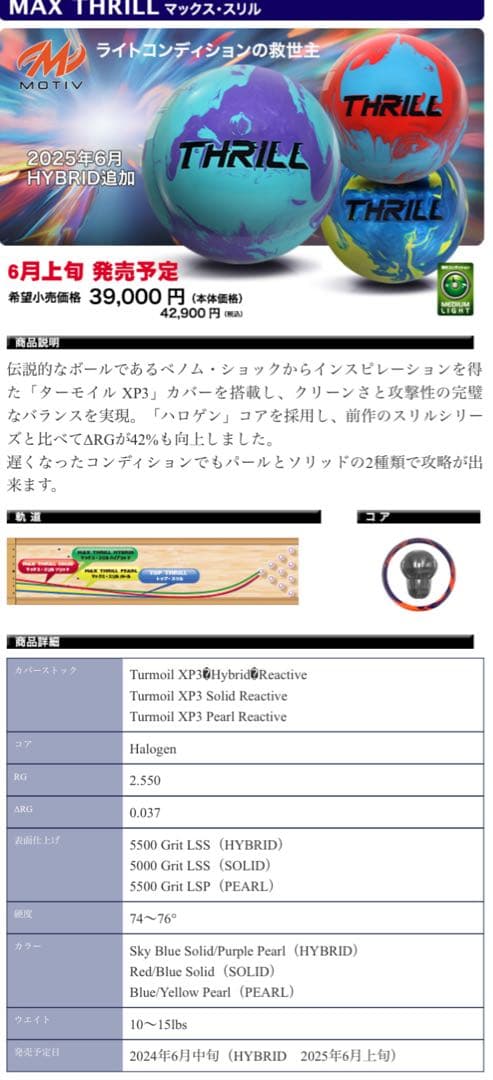 MOTIV MAX THRILL 14ポンド