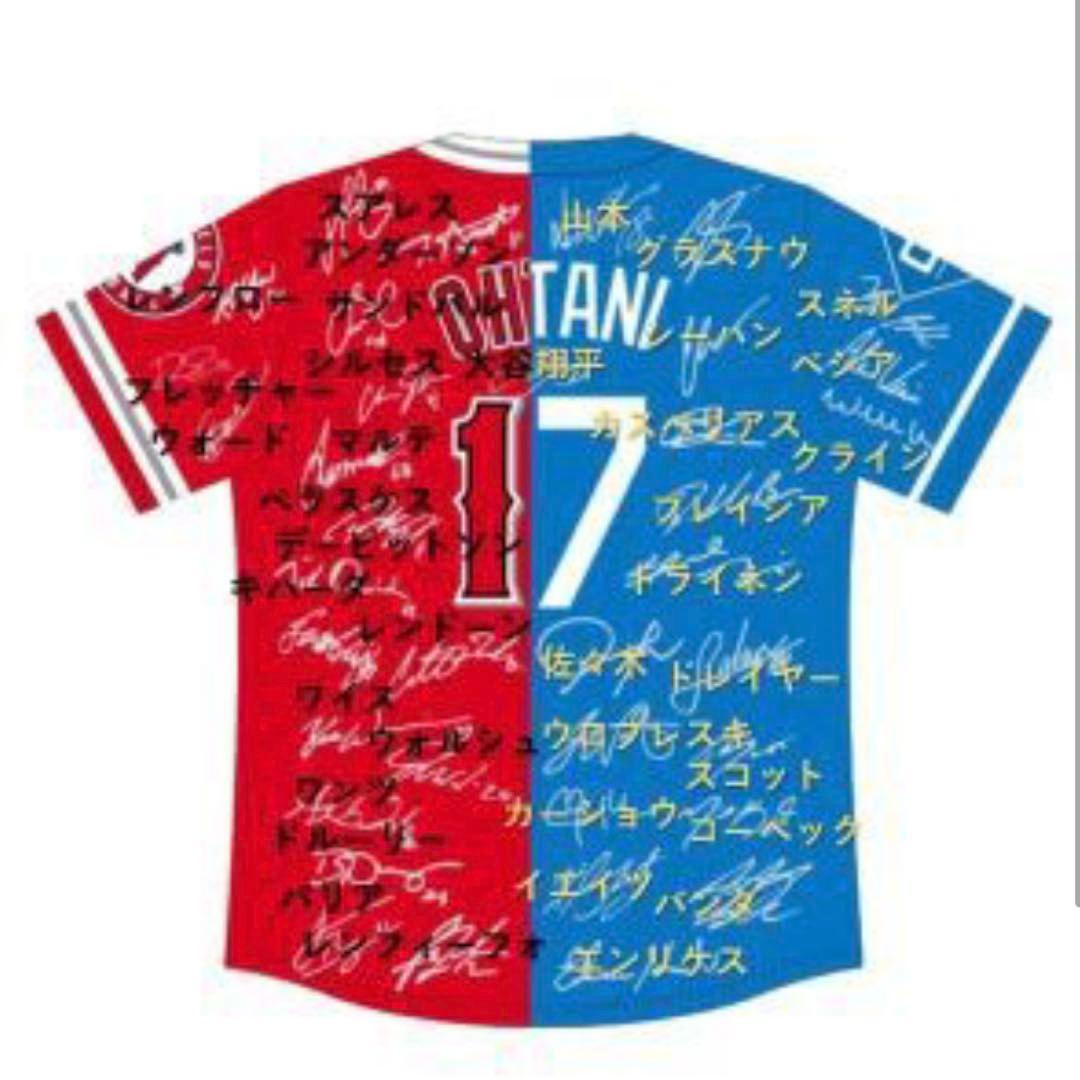 T*A様 非売品 大谷翔平 サインプリントドジャースエンゼルスミックスユニフォー