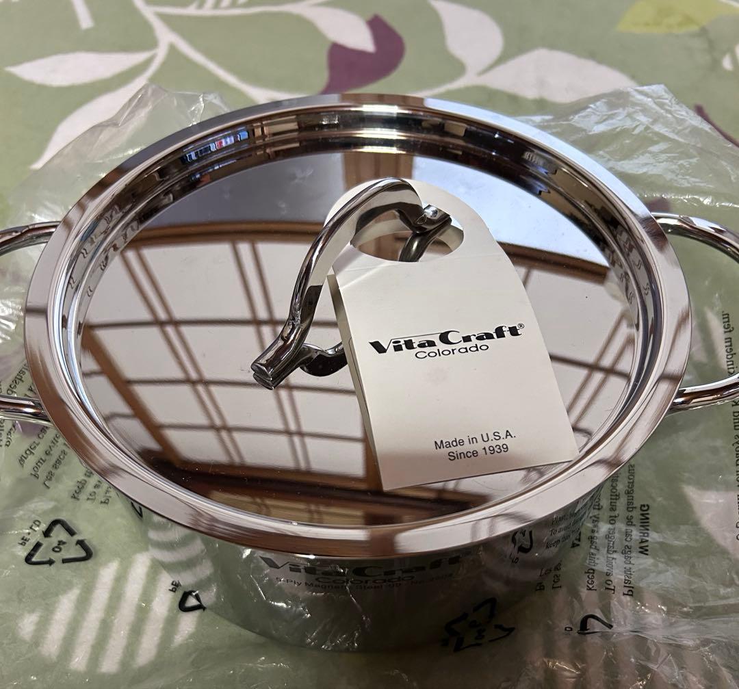 新品箱無しVitaCraft ステンレス両手鍋 3.1L IH対応コロラド