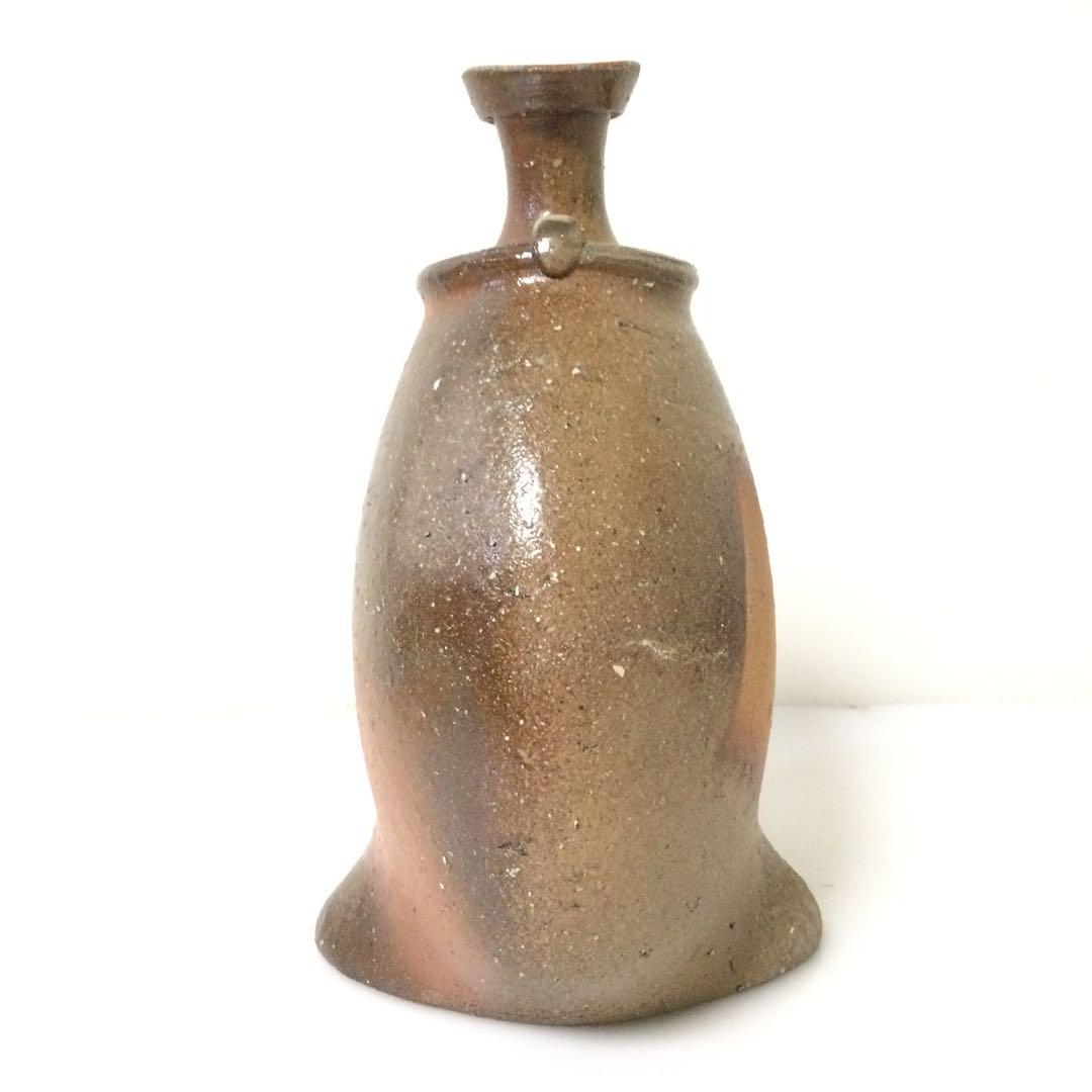 備前焼 創作花瓶 花入 隠崎隆一作 供箱 供布 真作保証 M