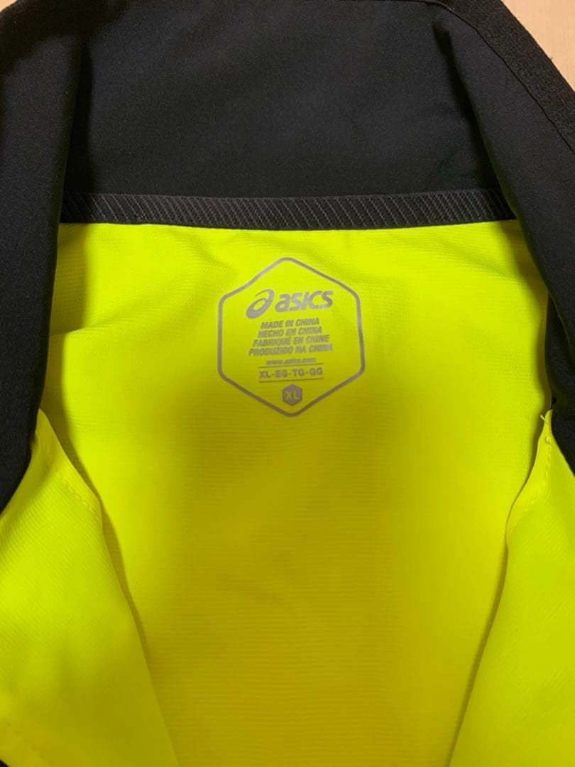 ASICS ジャージ上下セット A77蛍光イエロー/ブラック
