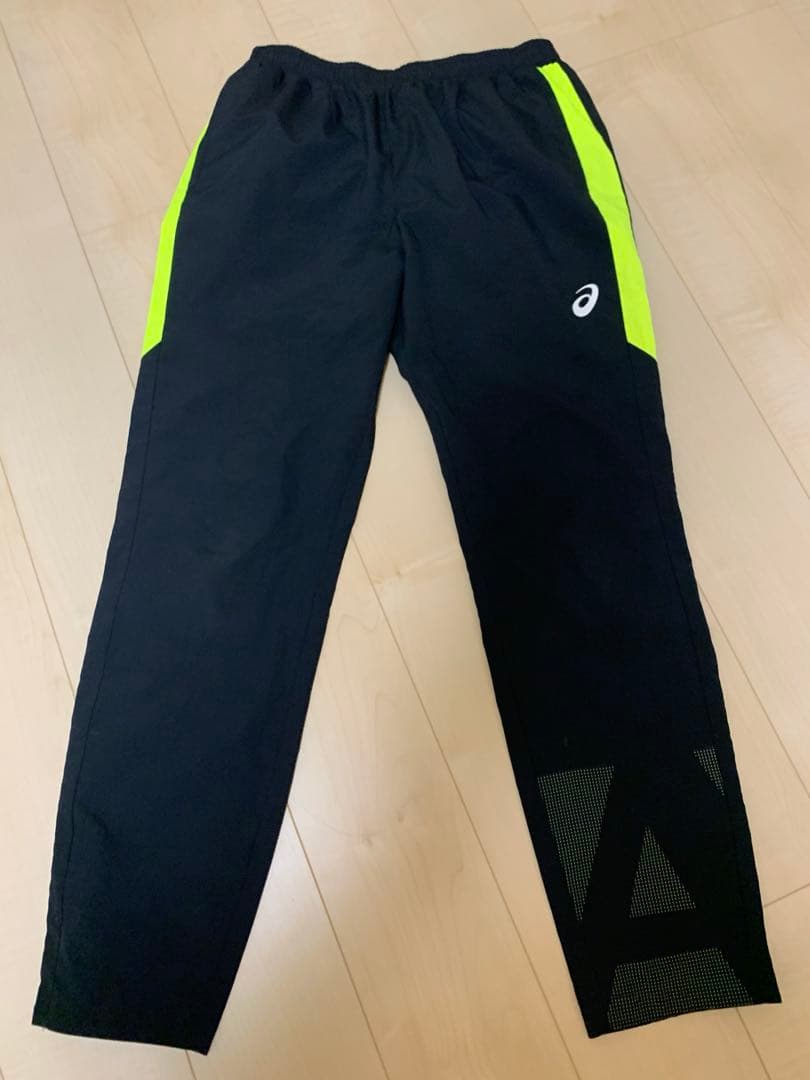 ASICS ジャージ上下セット A77蛍光イエロー/ブラック